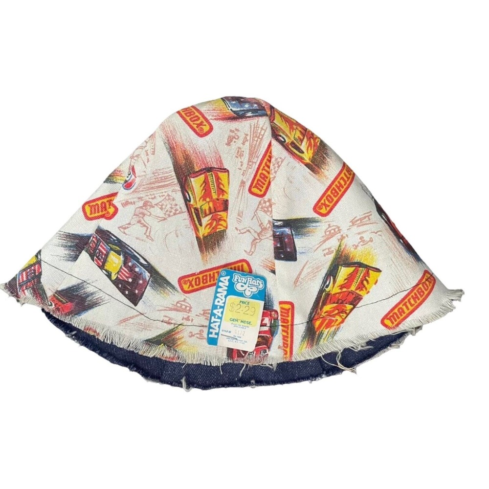 Matchbox Fisherman Bucket Hat Denim Child Size Vintage 1970s 1980s‎